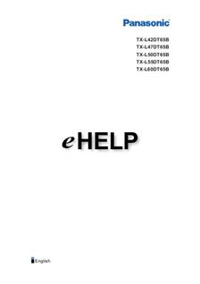 Panasonic TX L50DT65B manual. Camera Instructions.